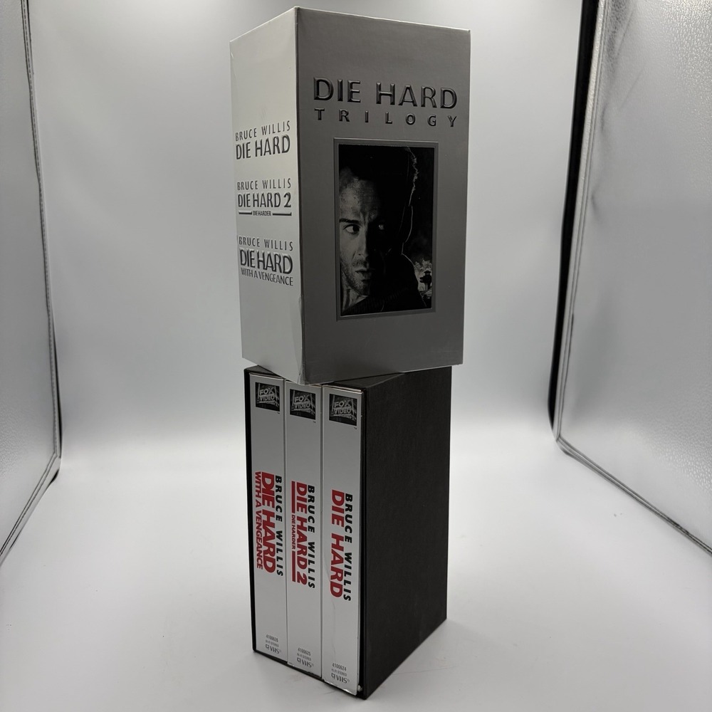 VHS Die Hard Trilogy Collection VHS 3 Video Tape Set Bruce Willis